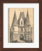 Framed Bordeaux Chateau II