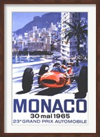 Framed Grand Prix Monaco 30 Mai 1965