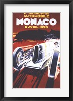 Framed Grand Prix De Monaco 1930