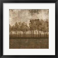 Trees At Dusk I Framed Print
