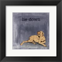 Lie Down Framed Print