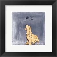 Sing Framed Print