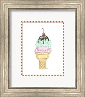 Framed 'Ice Cream Parlor I' border=