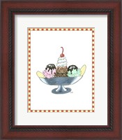 Framed 'Ice Cream Parlor IV' border=