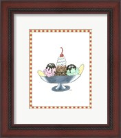 Framed 'Ice Cream Parlor IV' border=