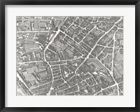 Plan Of Paris, 1730 (Ii) Framed Print