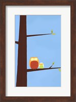 Framed Tree-top Owls I