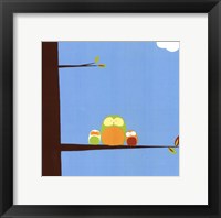 Tree-top Owls III Framed Print