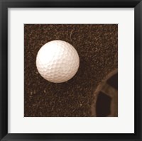 Sepia Golf Ball Study I Framed Print