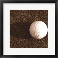 Framed Sepia Golf Ball Study IV