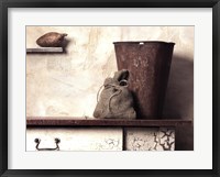Pail with Yam Framed Print