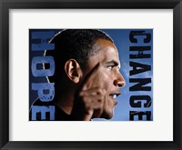 Framed Barack Obama: Hope, Change