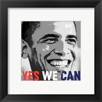 Framed Barack Obama:  Yes We Can