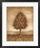 Patterned Maple I Framed Print