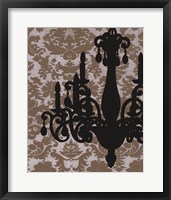 Chandelier Silhouette I Framed Print