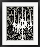 Framed Patterned Candelabra I