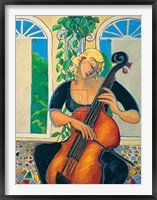 Framed Yellow Cello