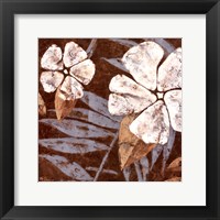 Flowers on Chocolate II Framed Print