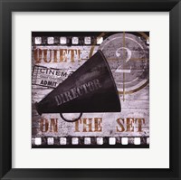 Quiet on the Set Framed Print