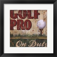 Framed Golf Pro