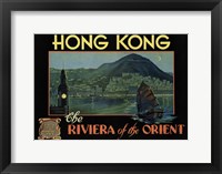 Framed Hong Kong - Riviera of the Orient