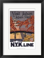 Visit Japan Framed Print