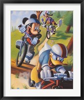 Framed Mickey & Friends: Biking