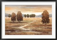 Framed Linen Landscape I