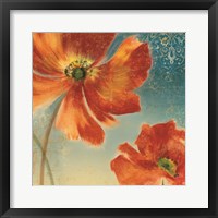 Framed Lovely I (New Orange Poppies)