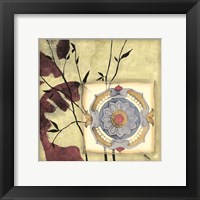 Printed Moonlit Rosette I Framed Print