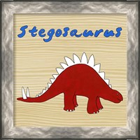 Framed 'Stegosaurus' border=