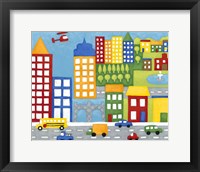 Storybook City Framed Print