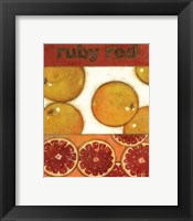 Ruby Red Framed Print