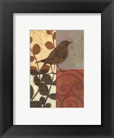 Framed Damask Sparrow