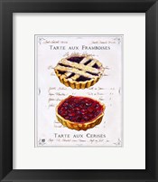 Framed Tartes aux Cerises et Framboises