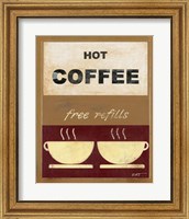 Framed 'Hot Coffee II' border=