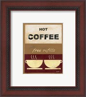 Framed 'Hot Coffee II' border=