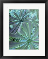 Framed Woodland Plants in Blue III