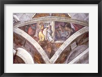 Framed Sistine Chapel Ceiling: Judith Carrying the Head of Holofernes