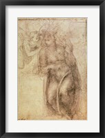 Framed Inv.1895-9-15-516.recto (w.72) Study for the Annunciation