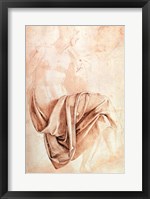 Framed Inv. 1887-5-2-118 Recto (W.10) Study of drapery