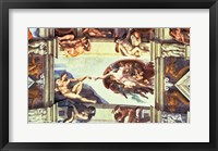 Framed Sistine Chapel Ceiling: Creation of Adam, 1510