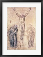 Framed Inv.1895-9-15-509 Recto W.81 Study for a Crucifixion
