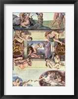 Framed Sistine Chapel Ceiling (1508-12): The Creation of Eve, 1510