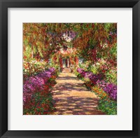 Framed Pathway in Monet's Garden, Giverny, 1902