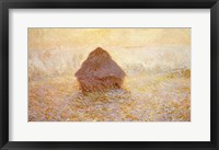 Framed Haystacks, Sun in the Mist