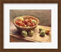 Framed Bowl of Apples, 1880