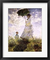 Framed Woman with a Parasol - Madame Monet and Her Son