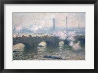 Framed Study of Waterloo Bridge at Dusk, 1903