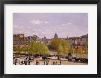 Framed Quai du Louvre, Paris, 1866-7